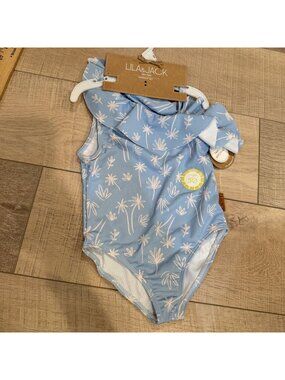 LILA AND JACK BLUE ONE PIECE SWIM SUIT NEW 18M